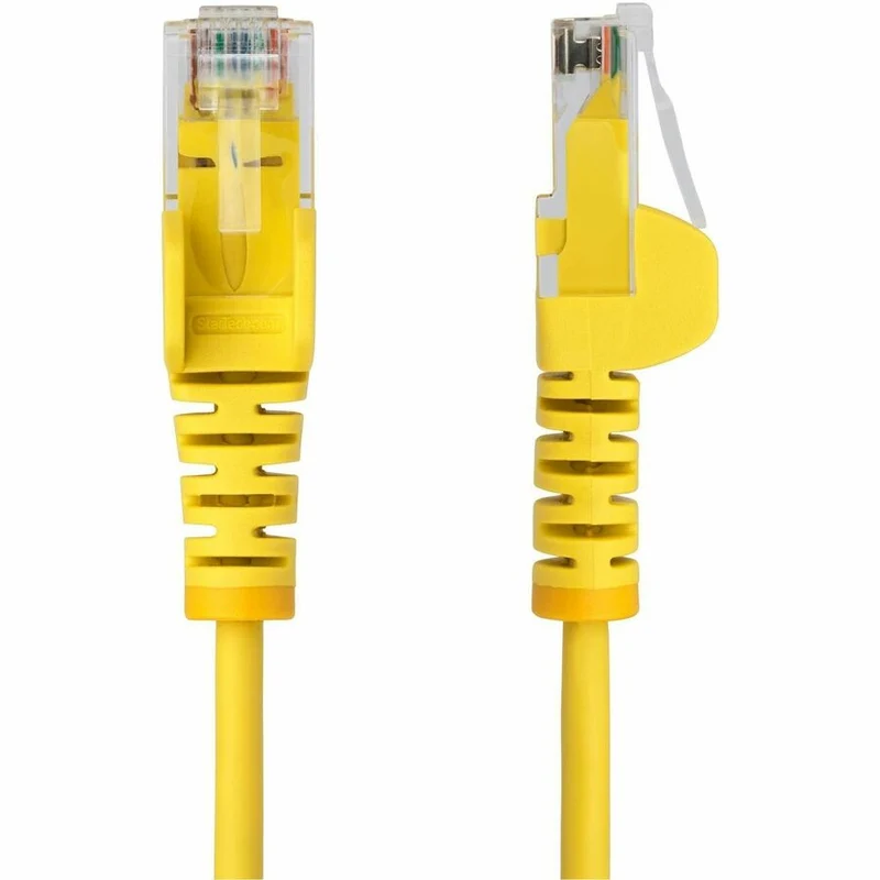 Câble Ethernet CAT5 fin jaune StarTech.com de 6 m, RJ45 fin sans accroc, UTP, LSZH, cuivre nu 28 AWG, cordon de raccordement réseau fin, testé Fluke N6PAT5YLS