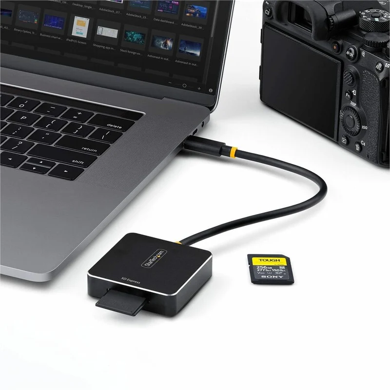 StarTech.com Lecteur de cartes SD Express USB-C, lecteur de cartes mémoire USB 3.2 (10 Gbit/s) portable, adaptateur USB Type-C vers Secure Digital 7.1 1B-USB-C-SDE-ADAPTER
