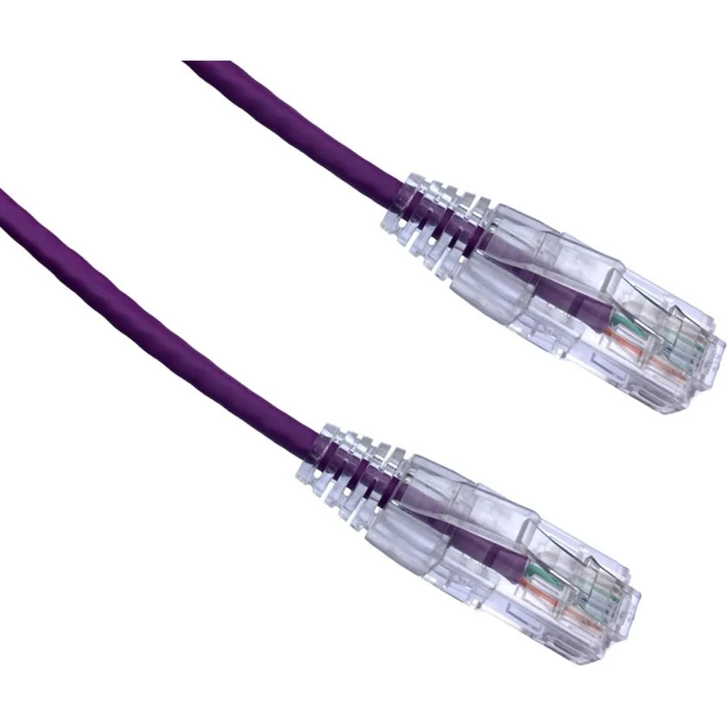 Câble de raccordement ultra-mince anti-accroc Axiom CAT7 BENDnFLEX 6FT 550 MHz (violet) C6BFSB-P7-AX