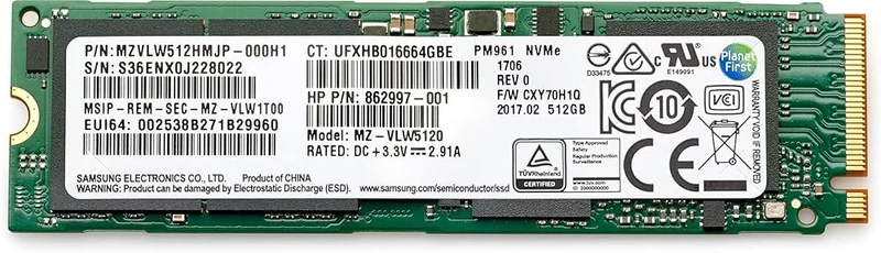 Disque SSD HP 1 To - Interne - PCI Express NVMe 406L7AA