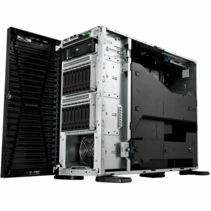 Serveur tour HPE ProLiant ML110 G11 4.5U - 1 x Intel Xeon Bronze 3408U 1.80 GHz - 16 Go de RAM - Disque dur 4 To - (1 x 4 To) Configuration du disque dur - Contrôleur Serial ATA P55534-001