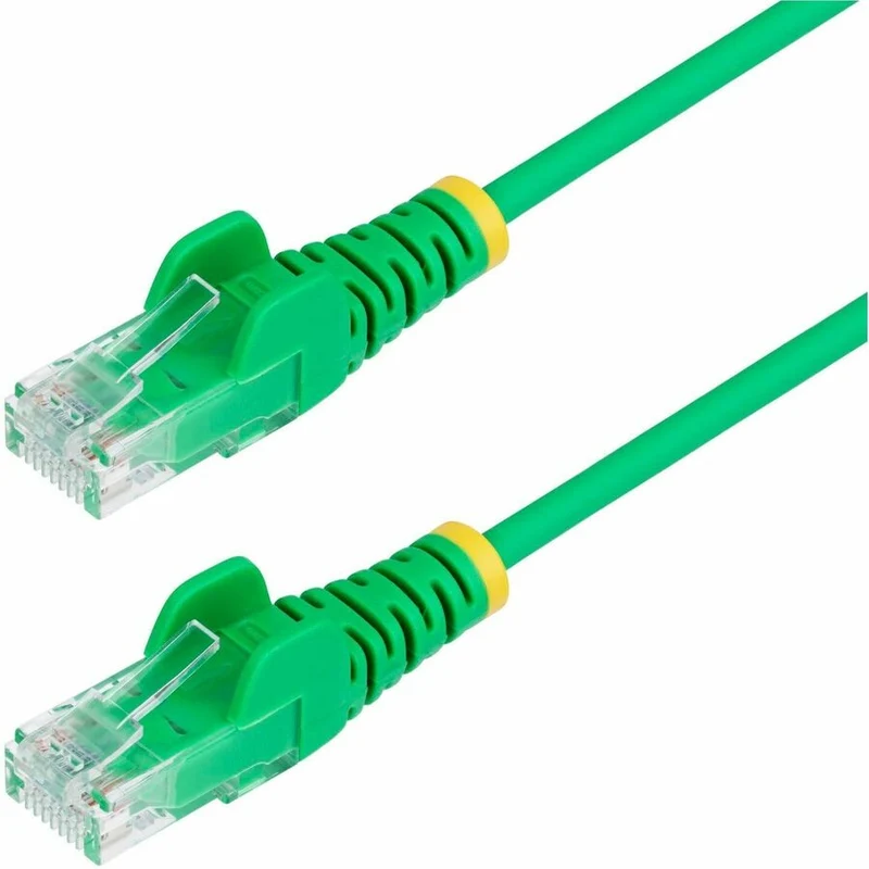 Câble Ethernet CAT5 fin vert StarTech.com de 6 m, RJ45 fin sans accroc, UTP, LSZH, cuivre nu 28 AWG, cordon de raccordement réseau fin, testé Fluke N6PAT5GNS