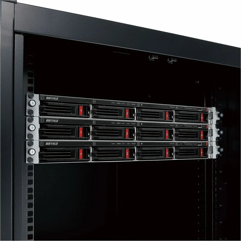 BUFFALO TeraStation 3430RN NAS à 4 baies en rack 32 To (4 x 8 To) Disque dur inclus 2.5 GBE iSCSI conforme TAA TS3430RN3204