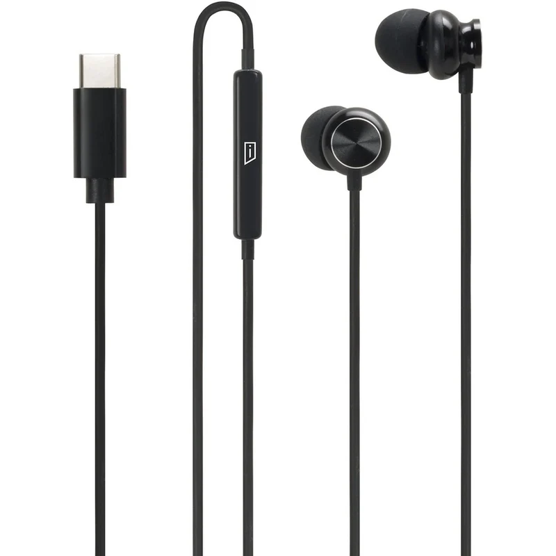 Écouteurs Type-C iStore - Luxe Noir Mat AEH7302CAI