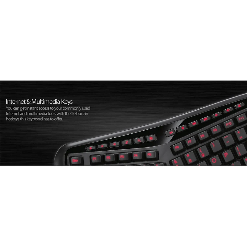 Clavier ergonomique rétroéclairé couleur Adesso AKB-150EB-FR AKB-150EB-FR