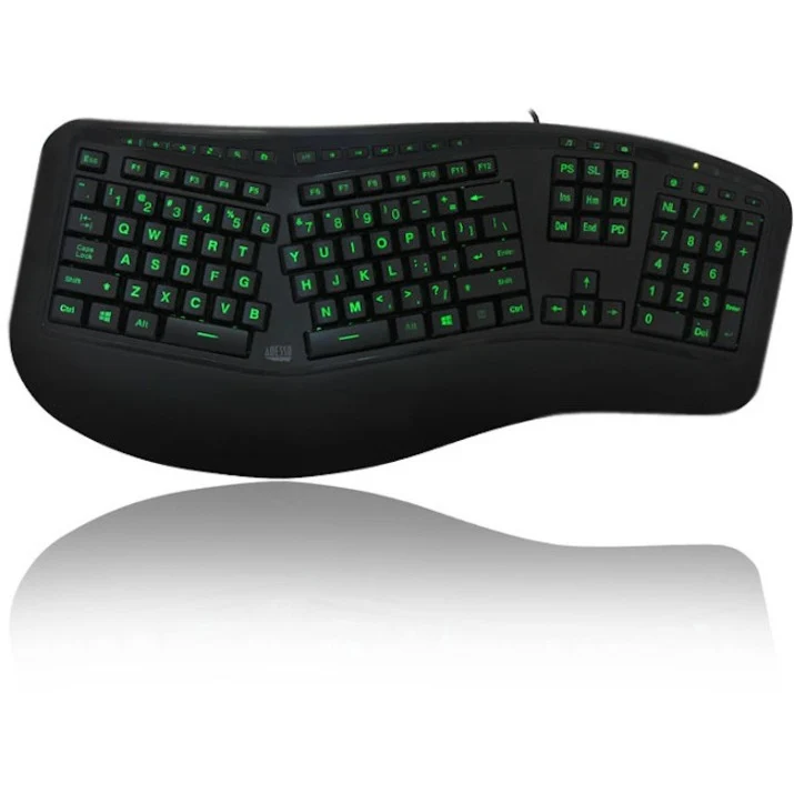 Clavier ergonomique rétroéclairé couleur Adesso AKB-150EB-FR AKB-150EB-FR