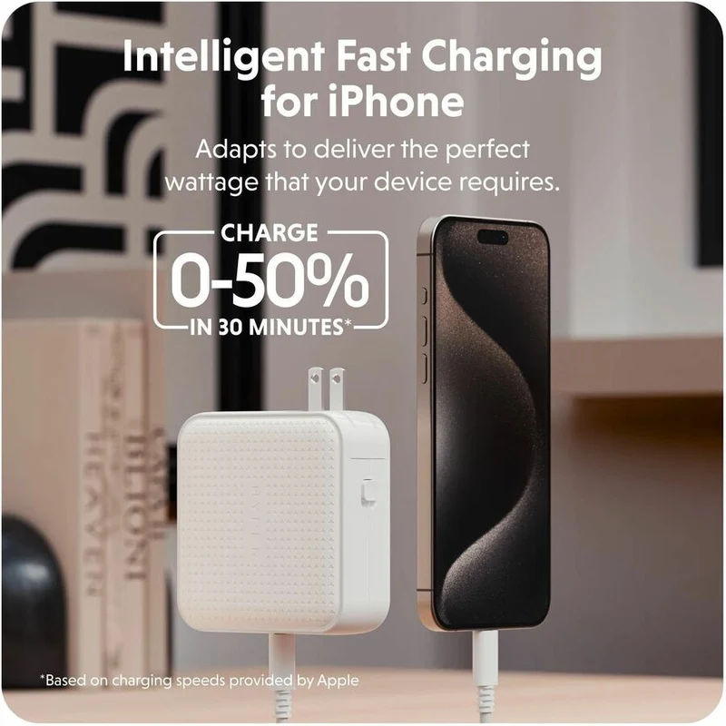 Chargeur de voyage USB-C GaN Hyper HyperJuice 100 W avec 4 ports HJ1002WHWWGL