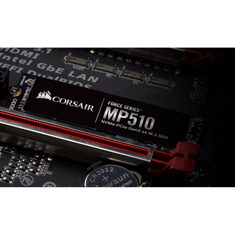 Disque SSD Corsair Force MP510 480 Go - M.2 2280 interne - PCI Express NVMe (PCI Express NVMe 3.1 x4) CSSD-F480GBMP510