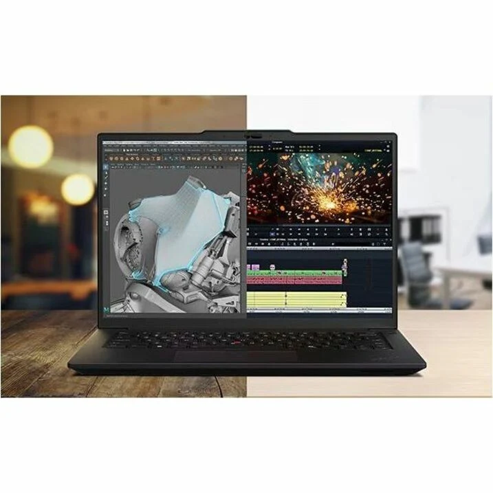 Station de travail mobile Lenovo ThinkPad P14s Gen 5 21ME0013US 14" - 2.8K - AMD Ryzen 7 PRO 8840HS - 64 Go - SSD 1 To - Clavier anglais - Noir 21ME0013US