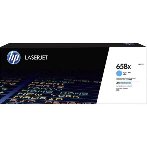 Cartouche de toner laser HP 658X (W2001X) d'origine à haut rendement - Cyan - 1 de chaque W2001X