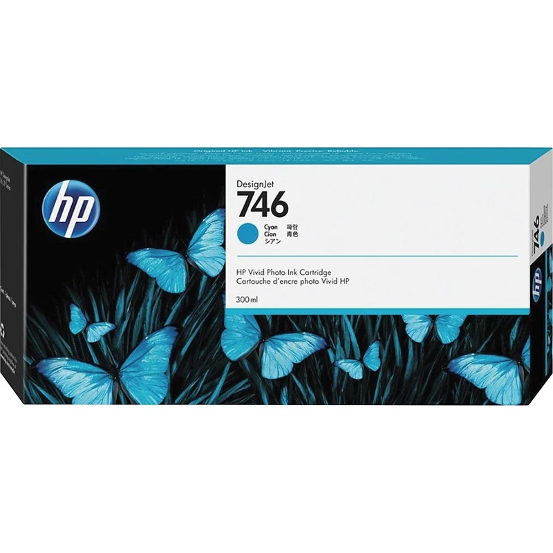 Cartouche d'encre à jet d'encre d'origine HP 746 (P2V80A) - Cyan - 1 unité P2V80A