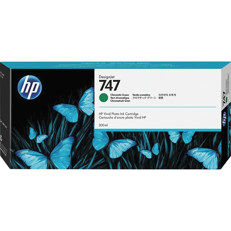 Cartouche d'encre à jet d'encre d'origine HP 747 (P2V84A) - Vert chromatique - 1 unité P2V84A