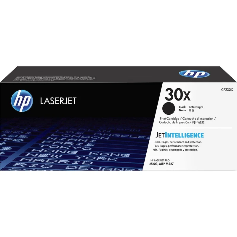 Cartouche de toner laser HP 30X (CF230X) d'origine à haut rendement - Paquet unique - Noir - 1 de chaque CF230X