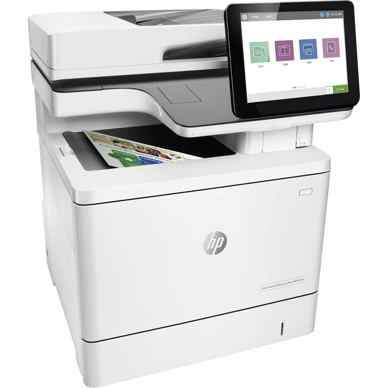 Imprimante multifonction laser HP LaserJet M578c - Copieur couleur/Fax/Scanner - Impression monochrome/couleur 40 ppm - Impression 1200 1200 x 80000 650 - Impression recto verso automatique - 600 7 pages par mois - 87 feuilles d'entrée - Scanner couleur - XNUMX numérisation optique - Fax monochrome - Gigabit Ethernet XNUMXZUXNUMXA #BGJ