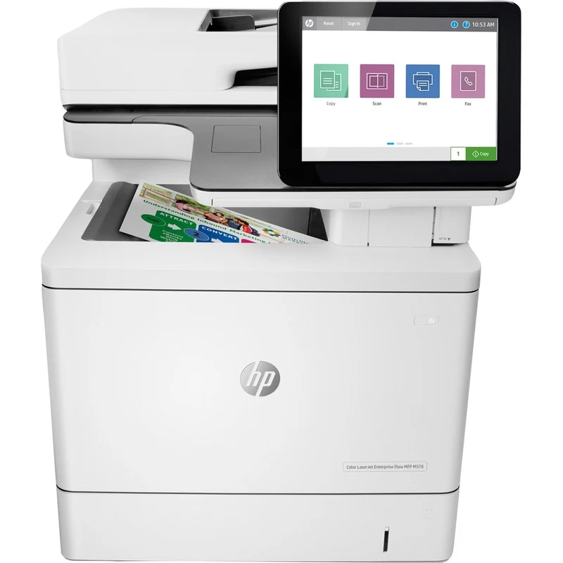 Imprimante multifonction laser HP LaserJet M578c - Copieur couleur/Fax/Scanner - Impression monochrome/couleur 40 ppm - Impression 1200 1200 x 80000 650 - Impression recto verso automatique - 600 7 pages par mois - 87 feuilles d'entrée - Scanner couleur - XNUMX numérisation optique - Fax monochrome - Gigabit Ethernet XNUMXZUXNUMXA #BGJ