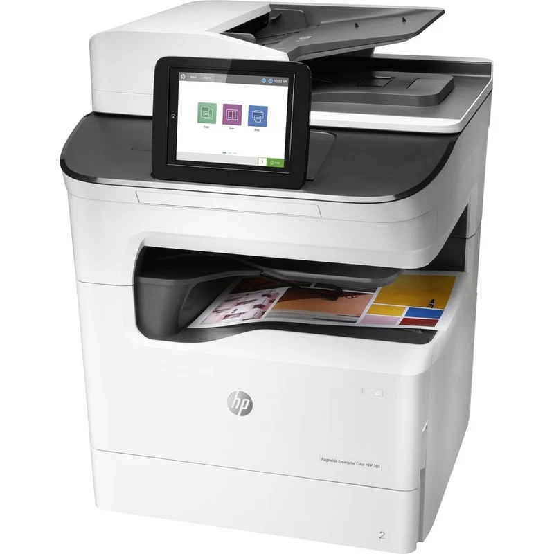 Imprimante multifonction HP PageWide 780dns Page Wide Array - Copieur/Scanner couleur - Impression monochrome/couleur 65 ppm - Impression 2400 x 1200 - Impression recto verso automatique - 100000 650 pages par mois - 600 feuilles d'entrée - Scanner couleur - 7 numérisation optique - Gigabit Ethernet J10Z1A#BXNUMXH