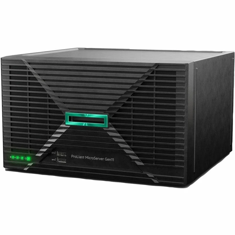 Serveur HPE ProLiant MicroServer Gen11 Ultra Micro Tower - 1 x Intel Xeon E-2434 3.40 GHz - 16 Go de RAM - Disque dur 1 To - (1 x 1 To) Configuration du disque dur - Contrôleur Serial ATA/600 P68821-001