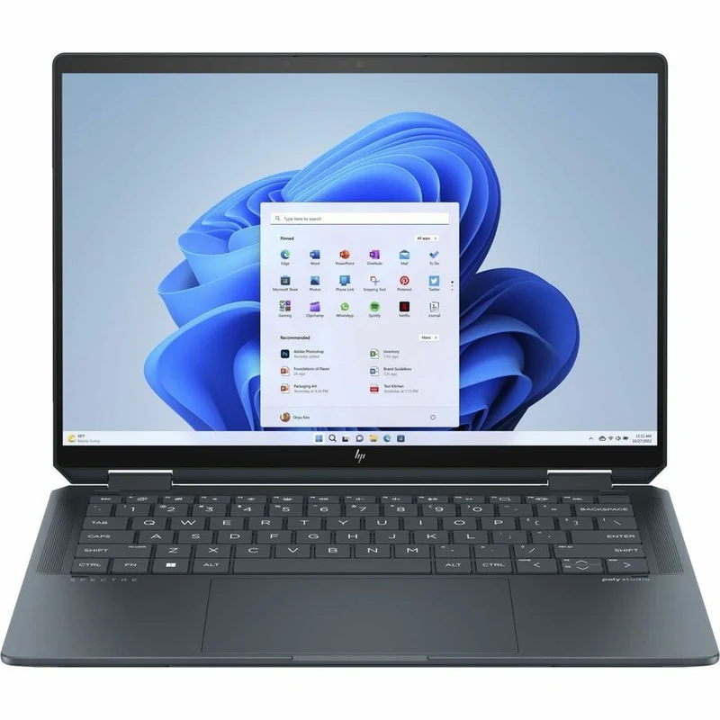 Ordinateur portable convertible 360 en 14 à écran tactile HP Spectre x0000 14-eu0030 14-eu355.60ca 2" (1 mm) - 2.8K - Intel Core Ultra 7 155H - Plateforme Intel Evo - 16 Go - SSD 1 To - Aluminium bleu ardoise 9B0L2UA#ABL