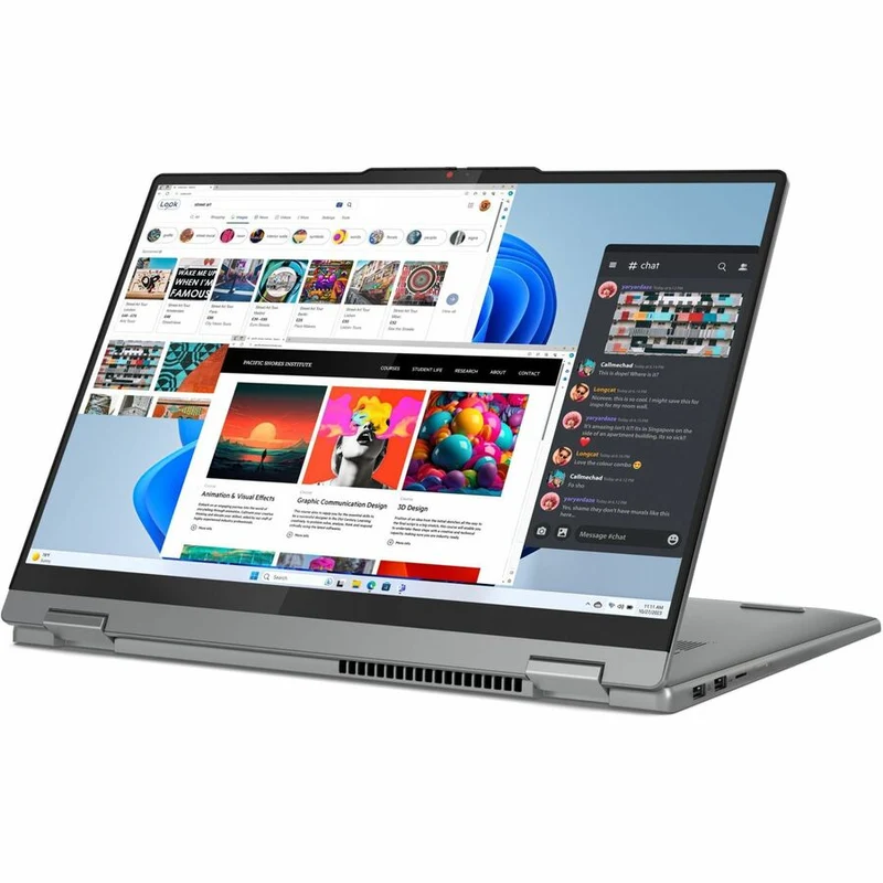 Lenovo IdeaPad 5 16AHP9 83DS0001CF Ordinateur portable convertible 16 en 406.40 tactile 2" (1 mm) - WUXGA - AMD Ryzen 5 8645HS - 16 Go - SSD 512 Go - Clavier français, anglais - Luna Gray 83DS0001CF