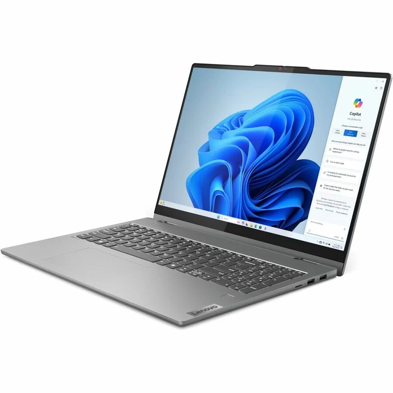 Lenovo IdeaPad 5 16AHP9 83DS0001CF Ordinateur portable convertible 16 en 406.40 tactile 2" (1 mm) - WUXGA - AMD Ryzen 5 8645HS - 16 Go - SSD 512 Go - Clavier français, anglais - Luna Gray 83DS0001CF