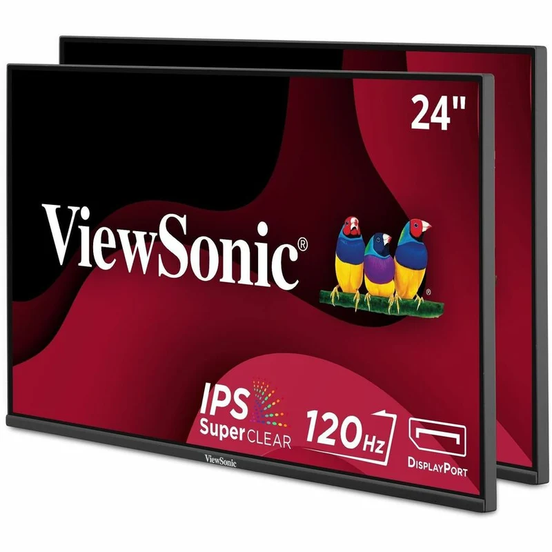 Pack de deux moniteurs 2456" IPS LCD FHD 24 Hz VA120A-MHD Moniteurs tête seule (HDMI, DP, VGA) VA2456A-MHD_H2