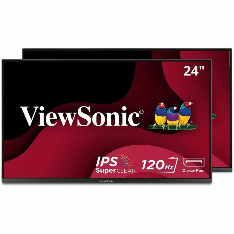 Pack de deux moniteurs 2456" IPS LCD FHD 24 Hz VA120A-MHD Moniteurs tête seule (HDMI, DP, VGA) VA2456A-MHD_H2