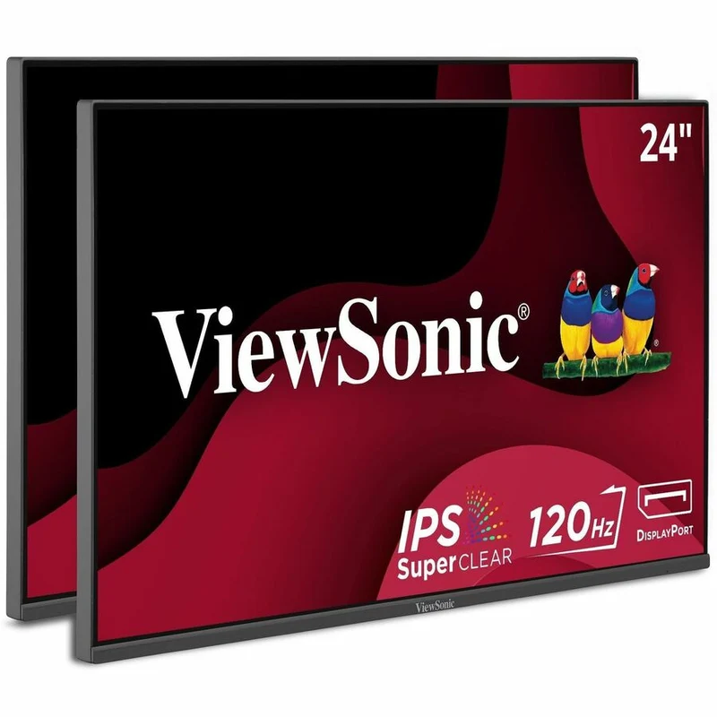 Pack de deux moniteurs 2456" IPS LCD FHD 24 Hz VA120A-MHD Moniteurs tête seule (HDMI, DP, VGA) VA2456A-MHD_H2