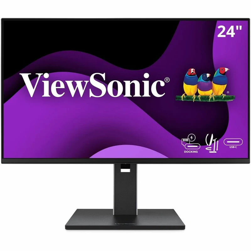 Moniteur LED Full HD ViewSonic VG2458 de 24 pouces (609.60 mm) - 16:9 - Noir VG2458