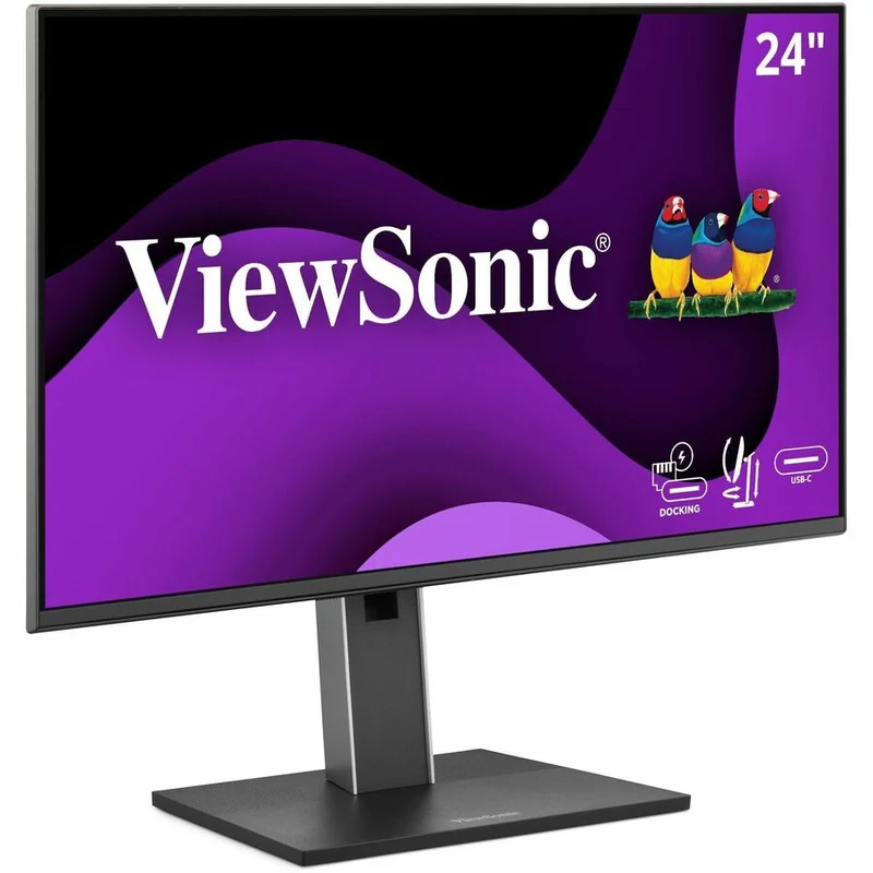 Moniteur LED Full HD ViewSonic VG2458 de 24 pouces (609.60 mm) - 16:9 - Noir VG2458