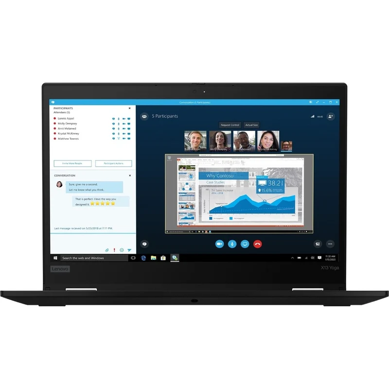 Lenovo ThinkPad X13 Yoga Gen 1 20SYS4DR00 Ordinateur portable convertible 13.3 en 2 à écran tactile 1" - Full HD - Intel Core i5 10e génération i5-10210U - 8 Go - SSD 512 Go - Noir 20SYS4DR00