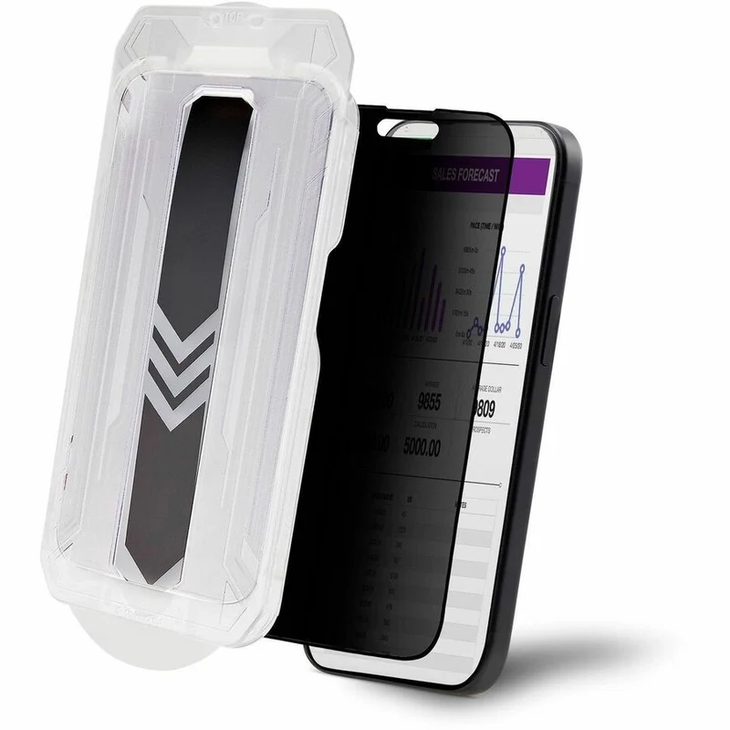 StarTech.com Écran de confidentialité 4 directions pour iPhone 15 Pro Max, portrait/paysage, tactile, vue +/- 30 degrés, filtre de protection en verre trempé I15T3-PRIVACY-SCREEN