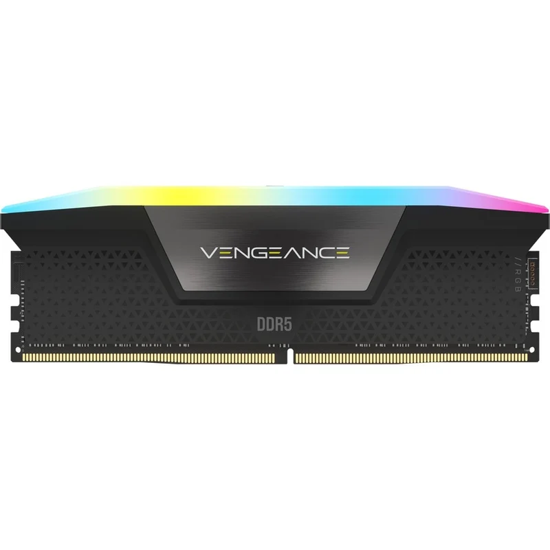 Kit de mémoire Corsair Vengeance RGB 32 Go (2 x 16 Go) DDR5 DRAM 6400 36 MHz C32 - Noir CMH5GX2M6400B36CXNUMX