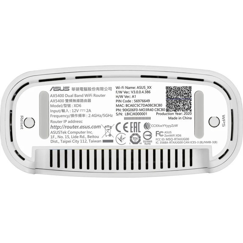 Routeur sans fil Ethernet Asus ZenWiFi XD6 Wi-Fi 6 IEEE 802.11ax ZENWIFI XD6