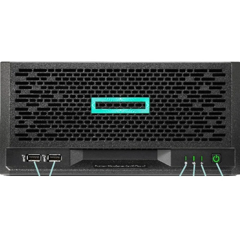Serveur HPE ProLiant MicroServer Gen10 Plus v2 Ultra Micro Tower - 1 x Intel Xeon E-2314 2.80 GHz - 16 Go RAM - Contrôleur Serial ATA P54649-001