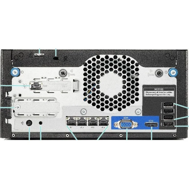 Serveur HPE ProLiant MicroServer Gen10 Plus v2 Ultra Micro Tower - 1 x Intel Xeon E-2314 2.80 GHz - 16 Go RAM - Contrôleur Serial ATA P54649-001
