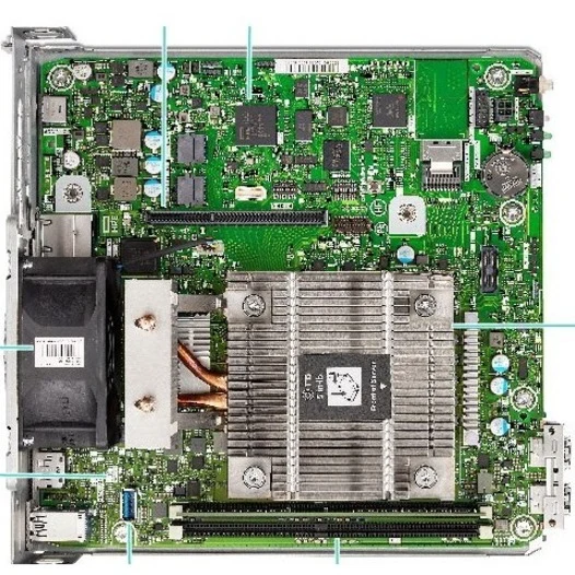 Serveur HPE ProLiant MicroServer Gen10 Plus v2 Ultra Micro Tower - 1 x Intel Xeon E-2314 2.80 GHz - 16 Go RAM - Contrôleur Serial ATA P54649-001