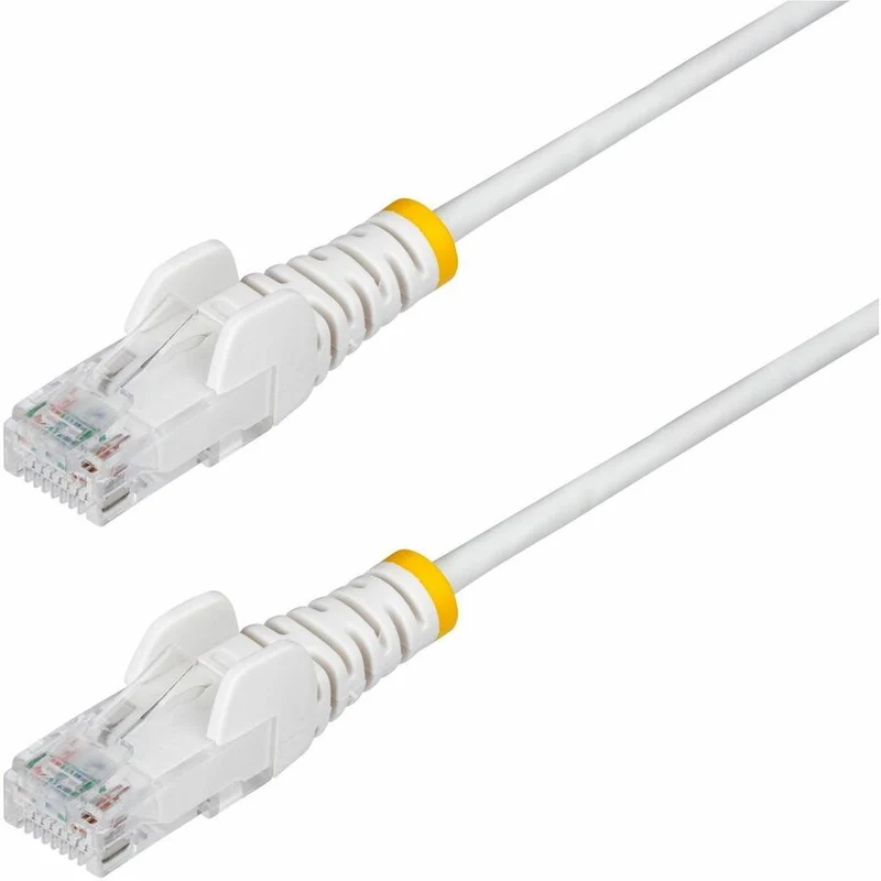 Câble Ethernet CAT25 fin blanc de 6 m StarTech.com, RJ45 fin sans accroc, UTP, LSZH, cuivre nu 28 AWG, cordon de raccordement réseau fin, testé Fluke N6PAT25WHS