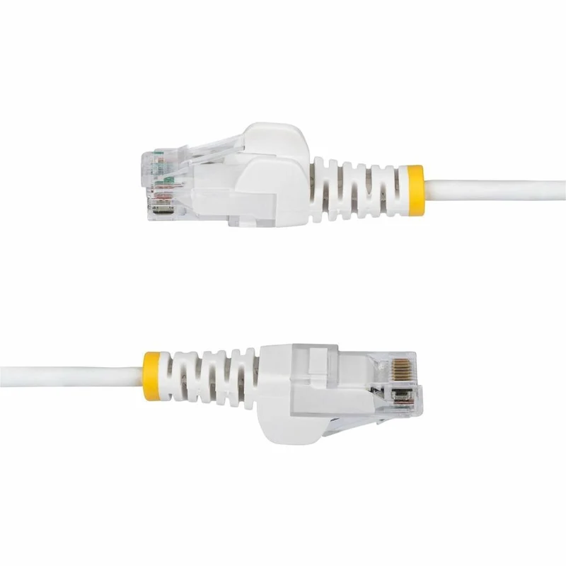 Câble Ethernet CAT25 fin blanc de 6 m StarTech.com, RJ45 fin sans accroc, UTP, LSZH, cuivre nu 28 AWG, cordon de raccordement réseau fin, testé Fluke N6PAT25WHS