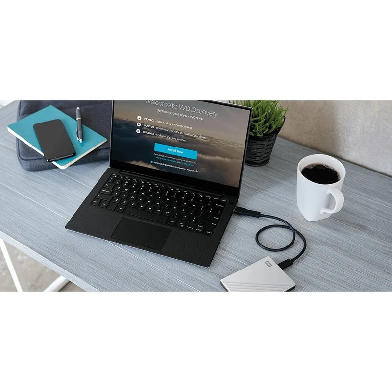 Disque dur portable WD My Passport Ultra WDBPMV0050BSL 5 To - Externe - Argent WDBPMV0050BSL-WESN