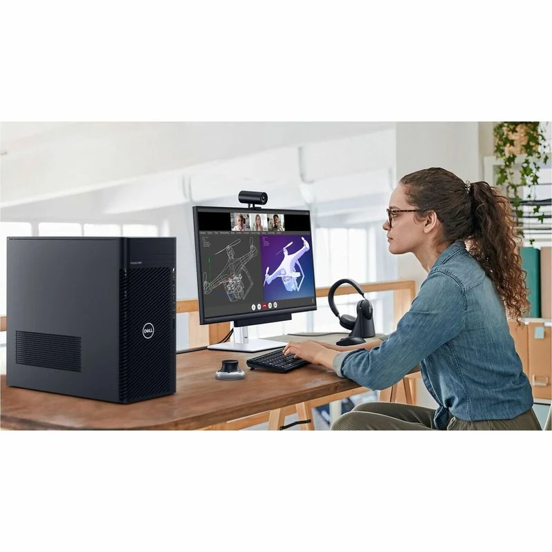 Station de travail Dell Precision 3000 3680 - Intel Core i5 14e génération i5-14500 - Technologie vPro - 16 Go - SSD 512 Go - Tour - Noir VMWDH