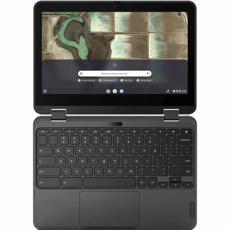 Lenovo 500e Chromebook Gen 3 82JB003XCF Chromebook 11.6 en 294.64 convertible tactile 2" (1 mm) - HD - Intel Celeron N4500 - 4 Go - Mémoire flash 32 Go - Clavier français, anglais - Gris 82JB003XCF