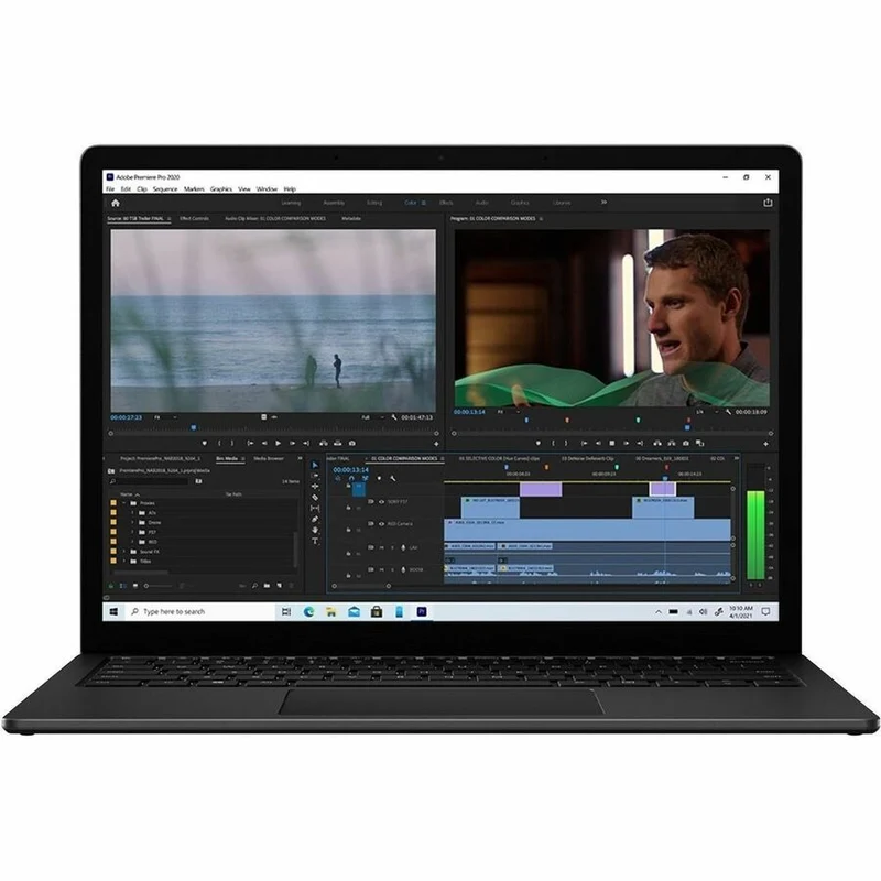 Ordinateur portable Microsoft Surface Laptop 4 13.5" à écran tactile - Intel Core i5 - 8 Go - SSD 512 Go - Clavier anglais, français - Noir mat LBZ-00001