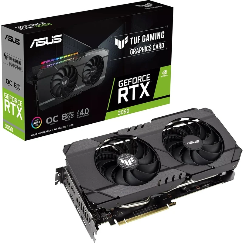 Carte graphique TUF NVIDIA GeForce RTX 3050 - 8 Go GDDR6 TUFRTX3050O8GGAMING