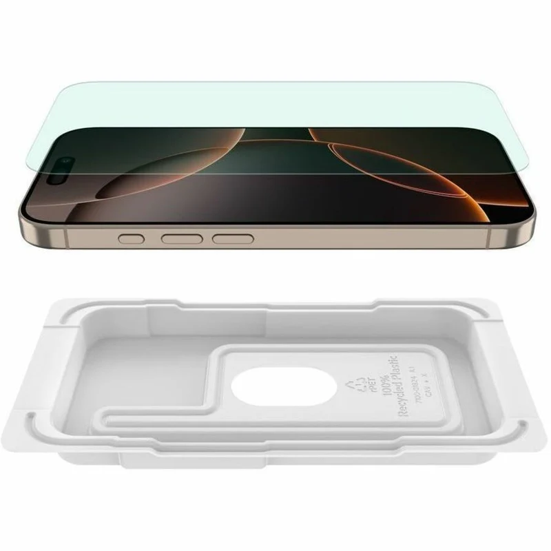 Protection d'écran avec filtre anti-lumière bleue Belkin ScreenForce InvisiGlass pour iPhone 16 Pro OVA163FQ