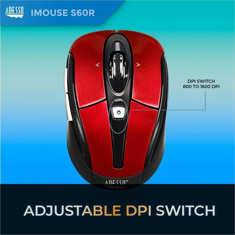 Adesso iMouse S60R - Souris nano programmable sans fil 2.4 GHz IMOUSES60R
