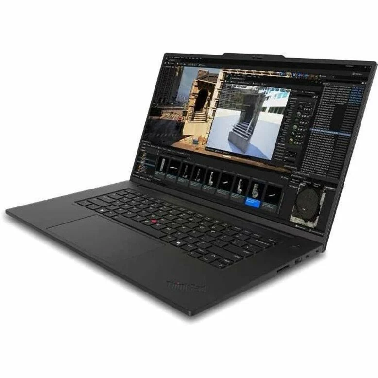 Ordinateur portable Lenovo ThinkPad P1 Gen 7 21KV000KUS avec écran tactile 16" - WQUXGA - Intel Core Ultra 7 165H - Technologie vPro - Plateforme Intel Evo - 32 Go - SSD 1 To - Clavier anglais - Noir 21KV000KUS