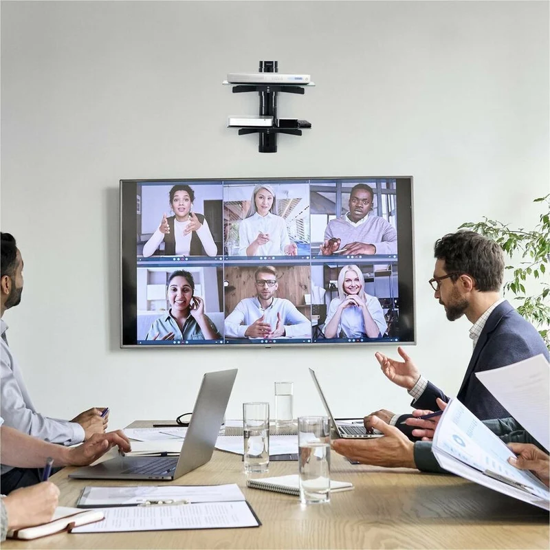 StarTech.com Étagères AV murales flottantes doubles, étagère réglable en hauteur pour équipement audiovisuel sous téléviseur, étagères en verre trempé noir 2B-WALL-MOUNT-SHELF