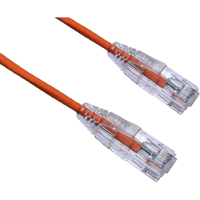 Câble de raccordement ultra-mince anti-accroc Axiom CAT7 BENDnFLEX 6FT 550 MHz (orange) C6BFSB-O7-AX