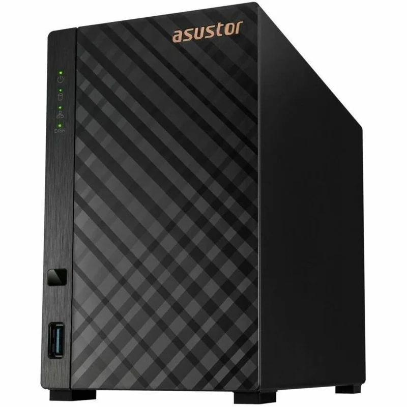 Asustor Drivestor 2 Lite AS1102TL, boîtier NAS 2 baies pour stockage réseau, 1.7 GHz Quad Core, port 1 GbE, 1 Go de RAM DDR4, stockage en réseau pour le stockage en cloud (sans disque) AS1102TL