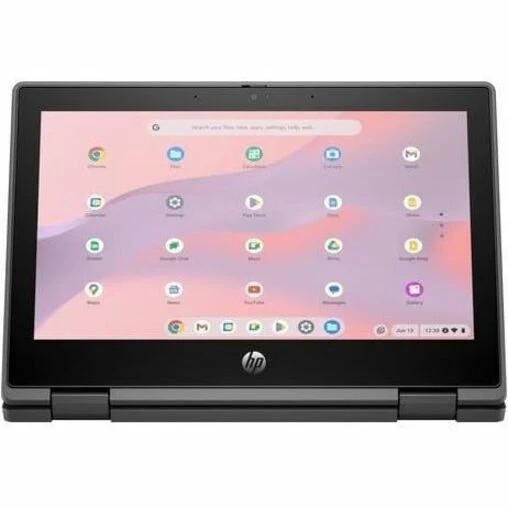 Chromebook convertible 360 en 5 robuste à écran tactile HP Fortis x11.6 G2 1" - HD - Intel N-Series N200 - 16 Go - Mémoire flash 128 Go - Clavier bilingue - Jack Black 9R3A0UT#ABL